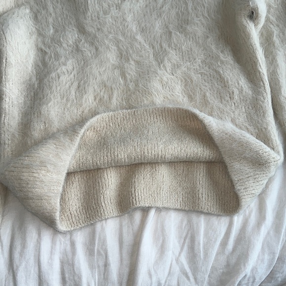 Alexa Chung Alexachung Ivory White Cream Hampton Brushed Alpaca Sweater Jumper - Picture 13 of 17